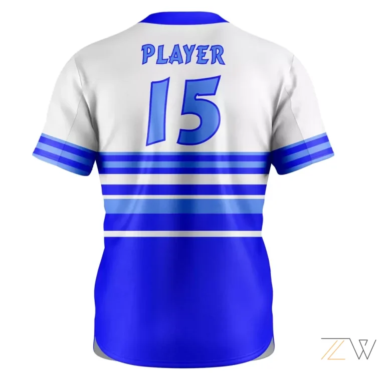 Custom Blue All-Star Baseball Shirt alternate