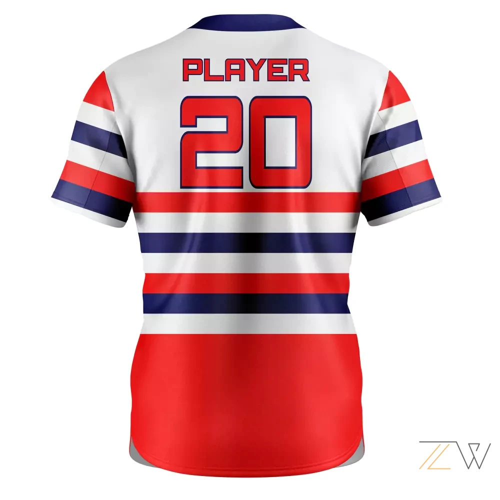Mavs Red & White Baseball Shirt alternate