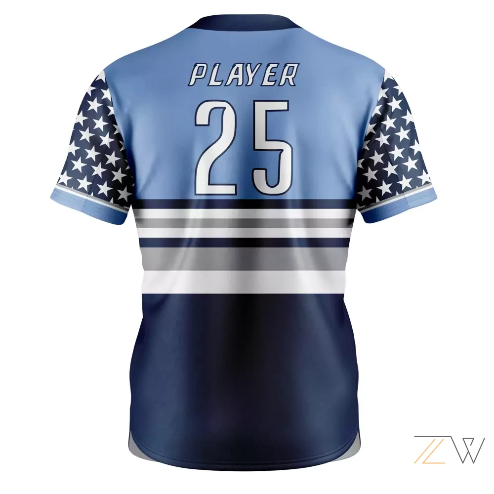 Chillers Navy Baseball Shirt with Stars alternate