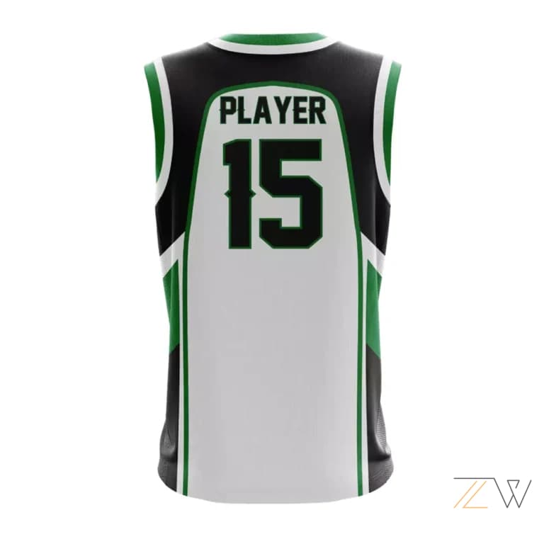 Kings White & Green Basketball Jersey - Custom Sports Team Apparel alternate