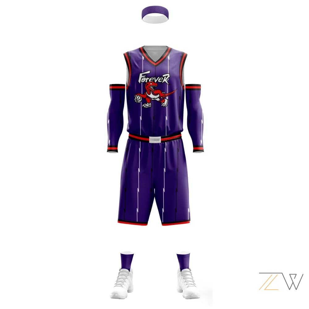Purple & Orange Fever Basketball Kit – Elite Zingwear Uniform