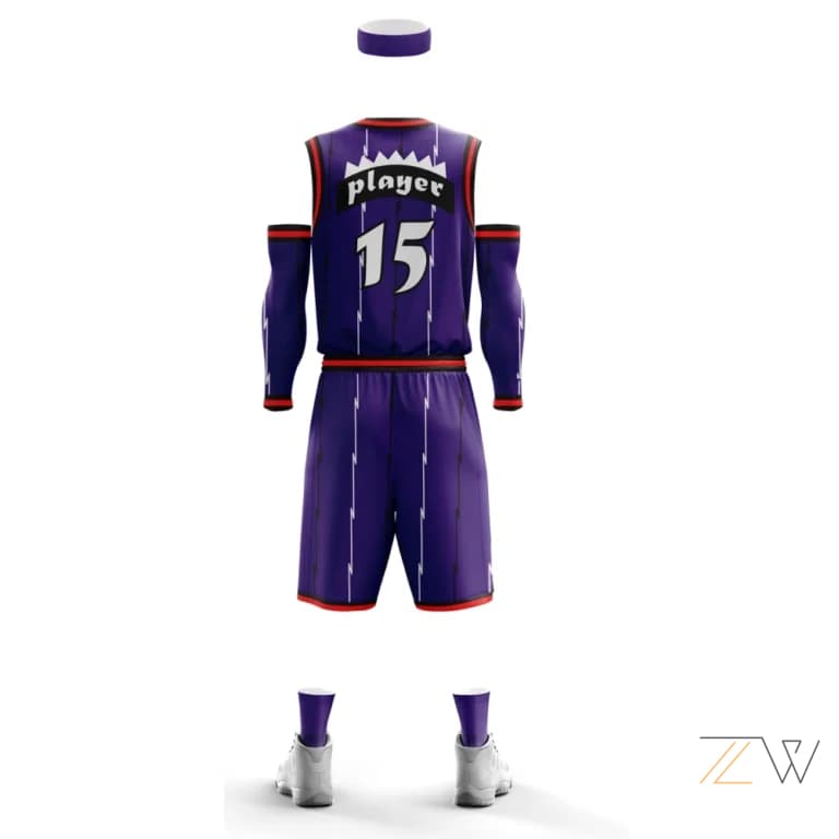 Purple & Orange Fever Basketball Kit – Elite Zingwear Uniform alternate
