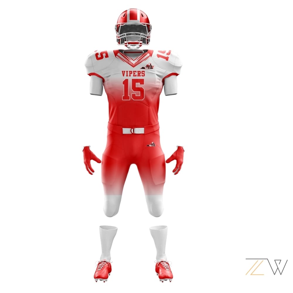 Red Vipers American Football Kit – Zing wear Premium Teamwear