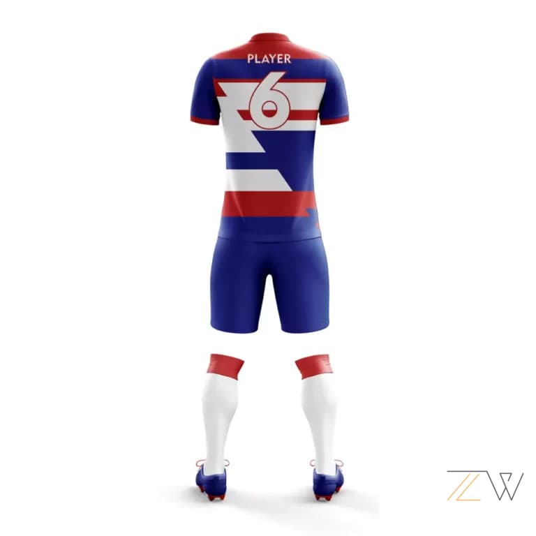 Red, White & Blue Soccer Kit - Zing wear Classic League Edition alternate