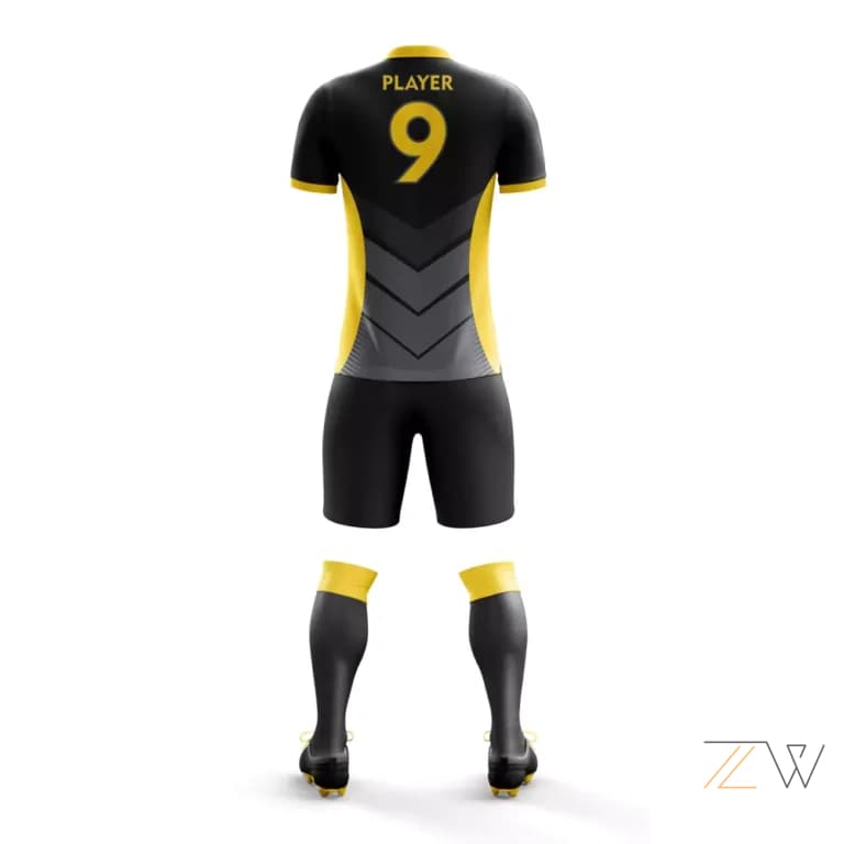 Black & Yellow Alt Soccer Kit - Zing wear Custom Pro Gear alternate
