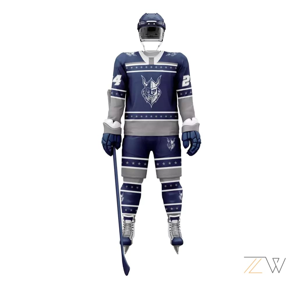 Navy & White Ice Hockey Kit - Zing wear Elite Team Gear alternate